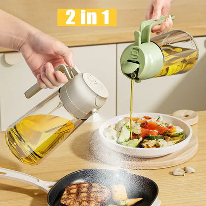 2 in 1 Glass Oil Sprayer & Dispenser