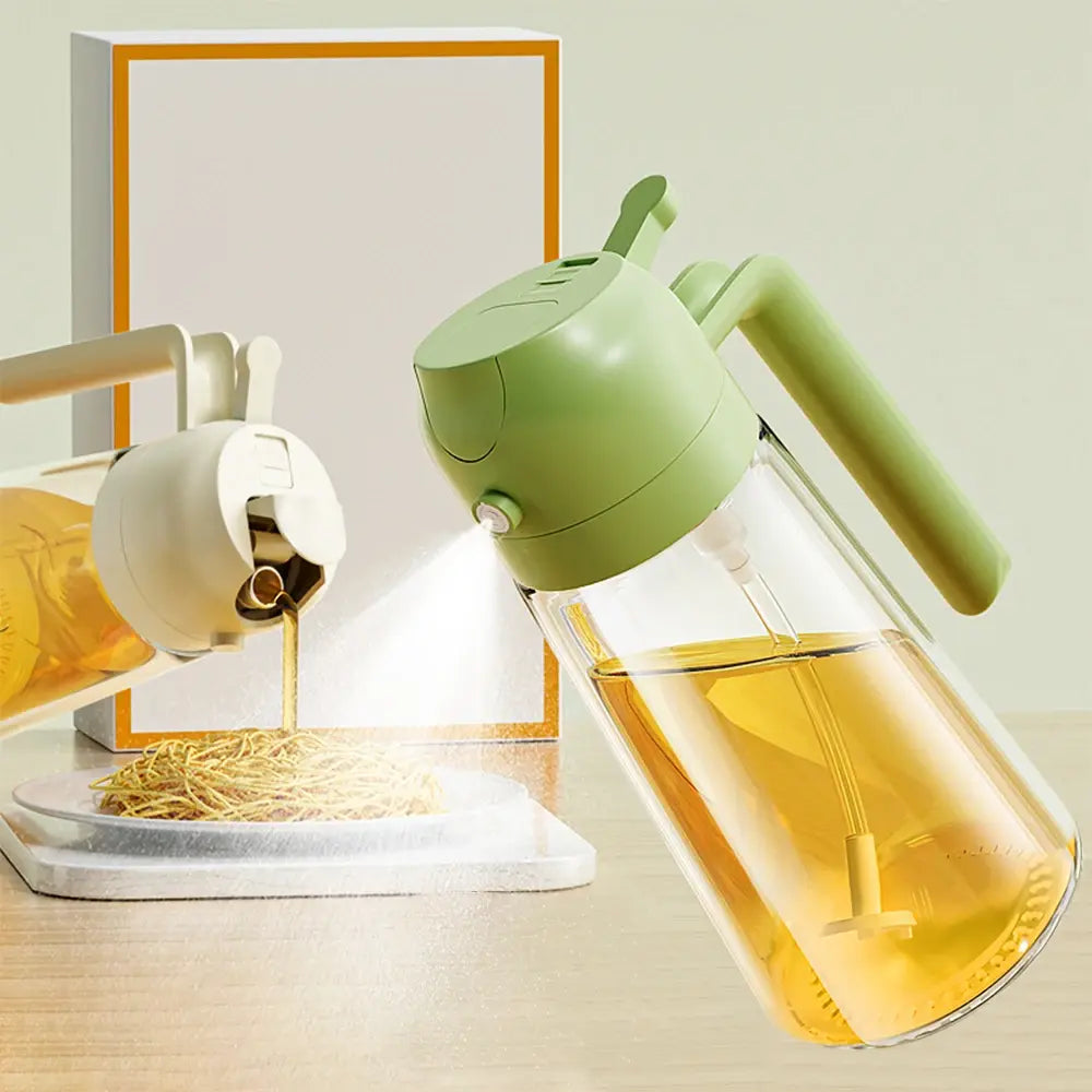 2 in 1 Glass Oil Sprayer & Dispenser