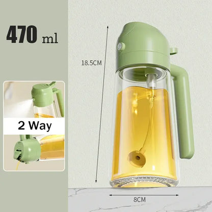 2 in 1 Glass Oil Sprayer & Dispenser